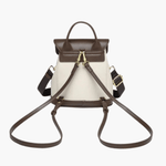 Chic Two-Tone Leather Backpack with Modern Details Aurora-Bags