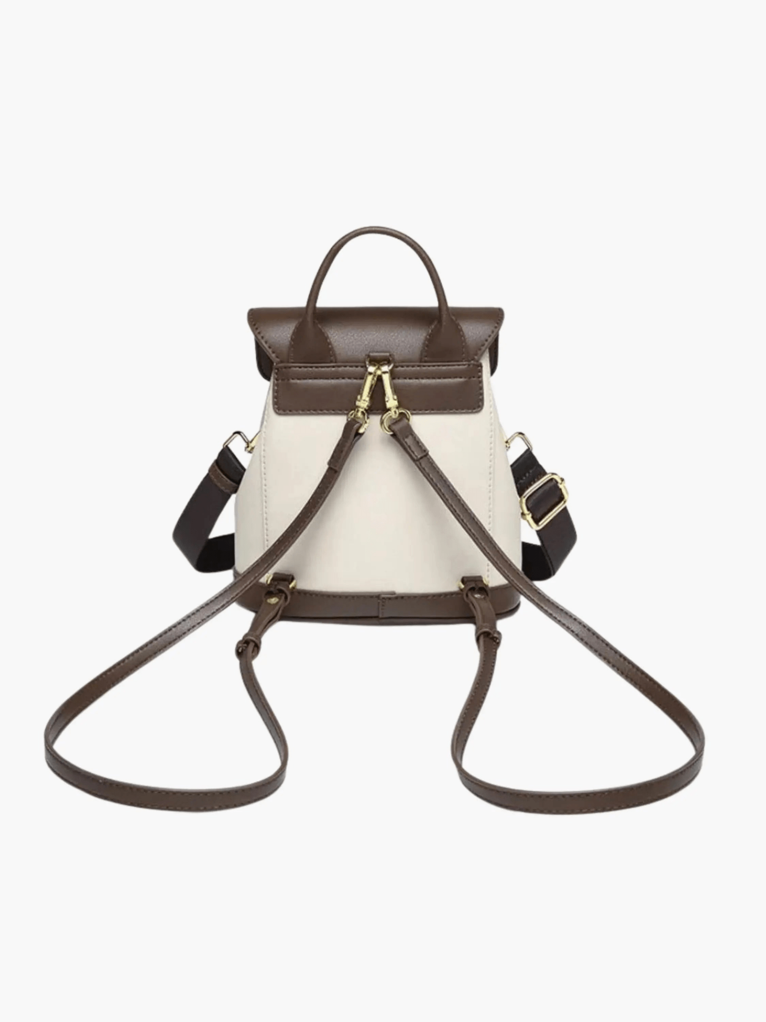 Chic Two-Tone Leather Backpack with Modern Details Aurora-Bags