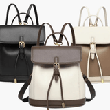 Chic Two-Tone Leather Backpack with Modern Details Aurora-Bags