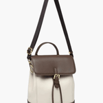 Chic Two-Tone Leather Backpack with Modern Details Aurora-Bags