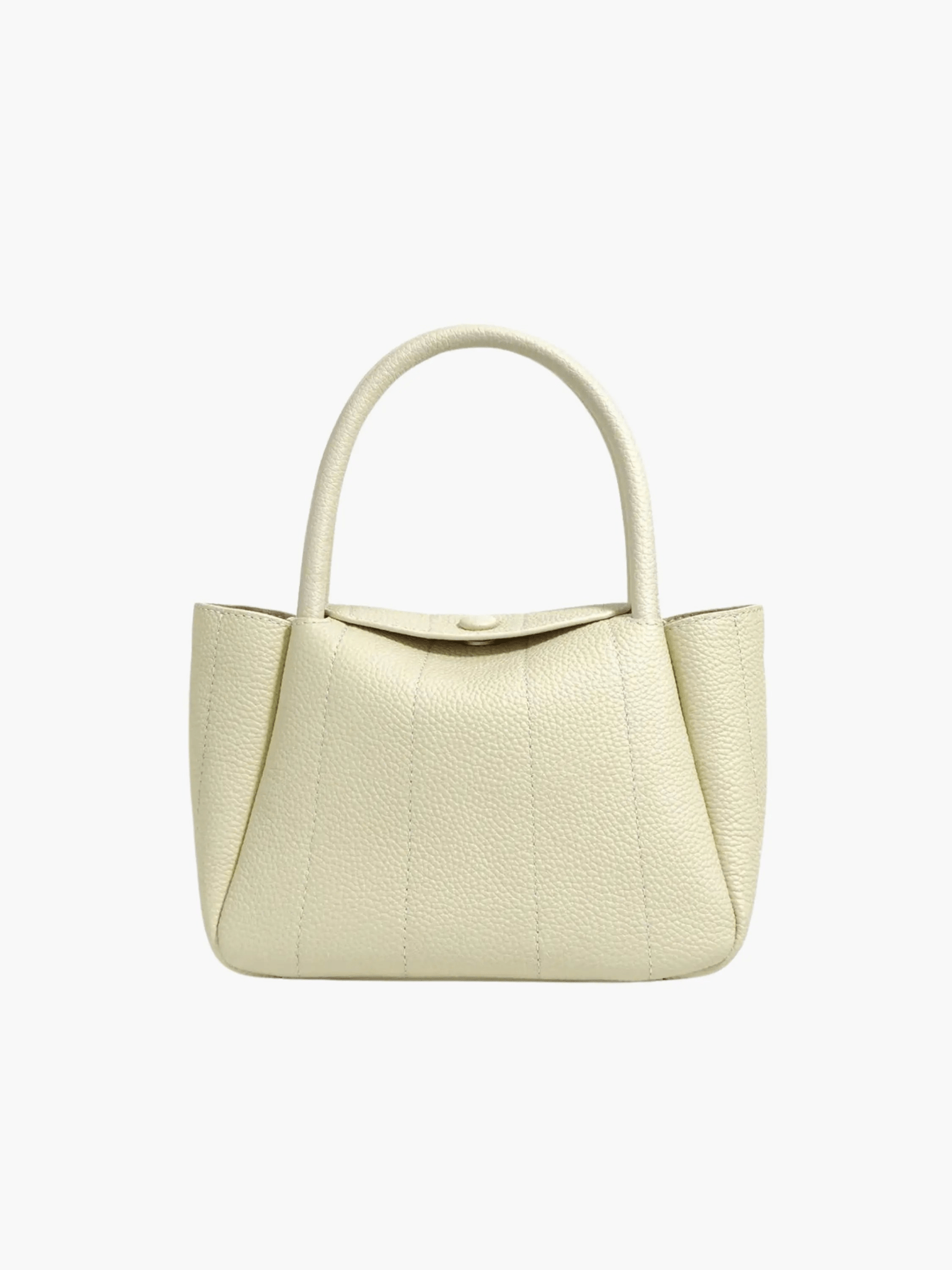 Chloe | Vibrant Green Pebbled Leather Tote Aurora-Bags