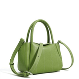 Chloe | Vibrant Green Pebbled Leather Tote Aurora-Bags