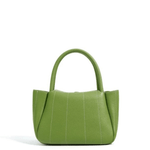 Chloe | Vibrant Green Pebbled Leather Tote Aurora-Bags