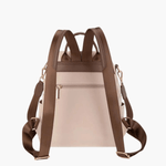 Clara | Chic Two-Tone Leather Backpack with Elegant Detailing Aurora-Bags