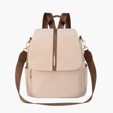 Clara | Chic Two-Tone Leather Backpack with Elegant Detailing Aurora-Bags