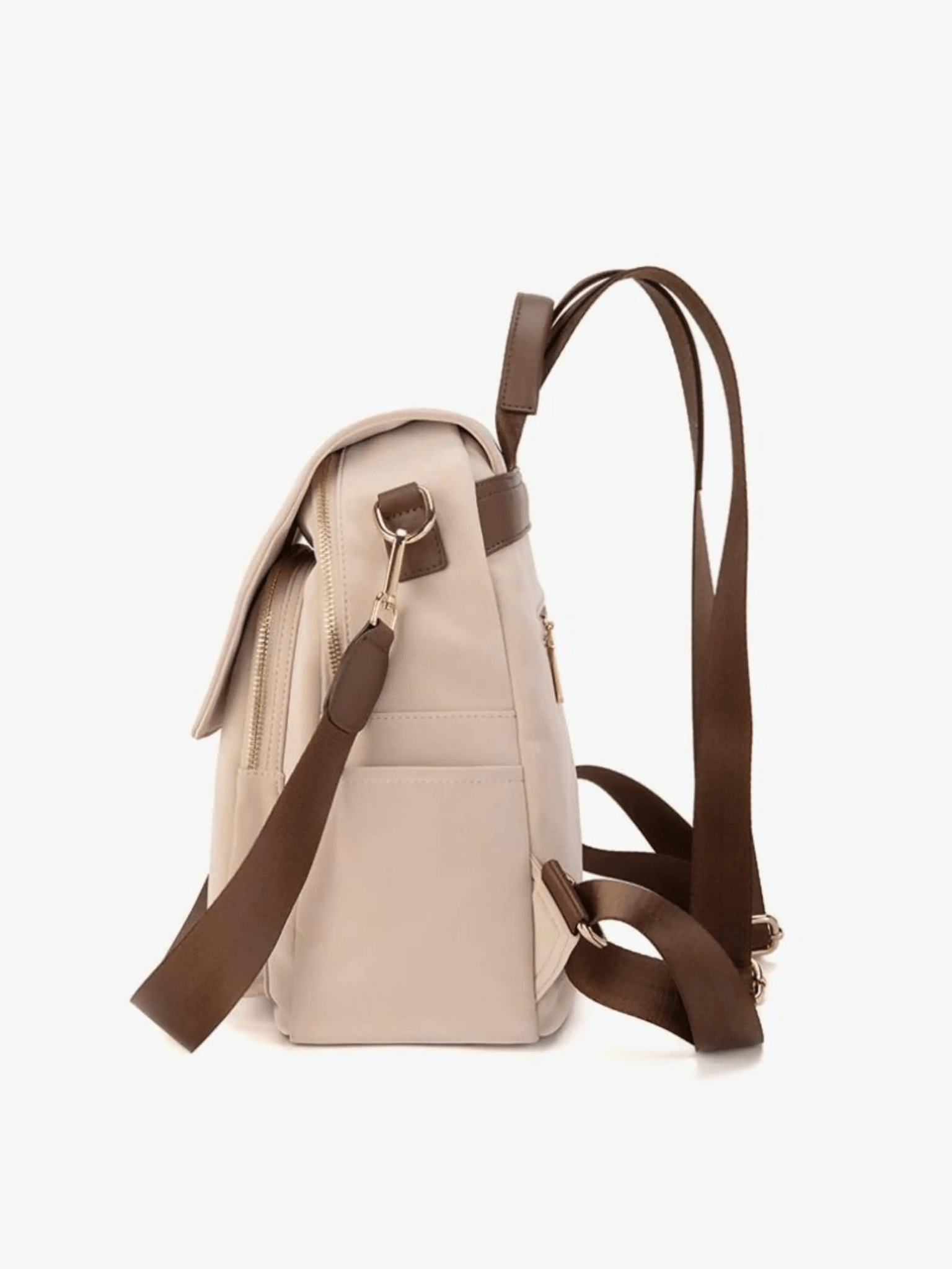 Clara | Chic Two-Tone Leather Backpack with Elegant Detailing Aurora-Bags