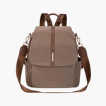 Clara | Chic Two-Tone Leather Backpack with Elegant Detailing Aurora-Bags