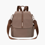 Clara | Chic Two-Tone Leather Backpack with Elegant Detailing Aurora-Bags