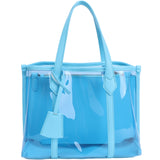 Bella | Black Patent Transparent Tote Bag – Modern & Trendy