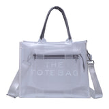 Ava | Neon Orange Mesh Tote Bag – Bold & Trendy