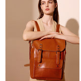 Meliora | Vintage Brown Leather Backpack – Classic, Durable & Stylish