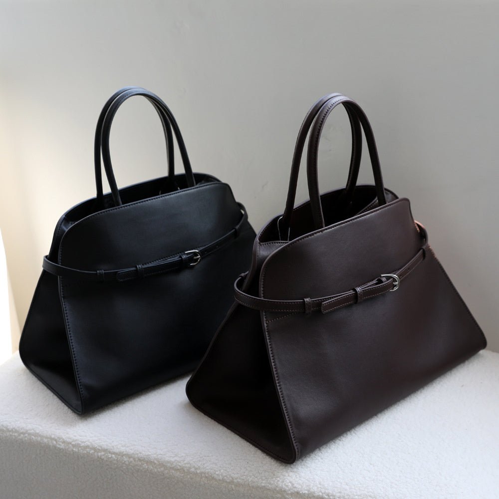 Corine | Classic Buckle Handbag – Sophisticated Simplicity in Black - from Aurora-Bags for sale at Aurora-Bags