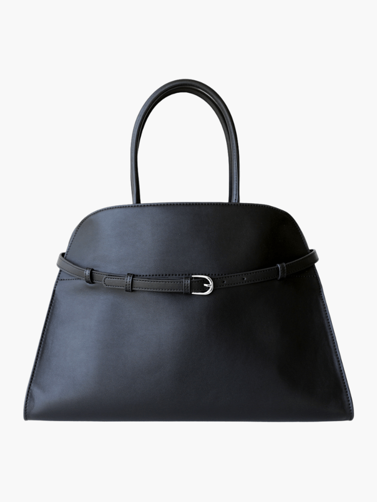 Corine | Classic Buckle Handbag – Sophisticated Simplicity in Black - from Aurora-Bags for sale at Aurora-Bags