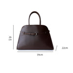 Corine | Classic Buckle Handbag – Sophisticated Simplicity in Black - from Aurora-Bags for sale at Aurora-Bags