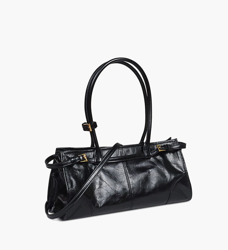 Diana | Sleek Leather Shoulder Bag - Aurora-Bags