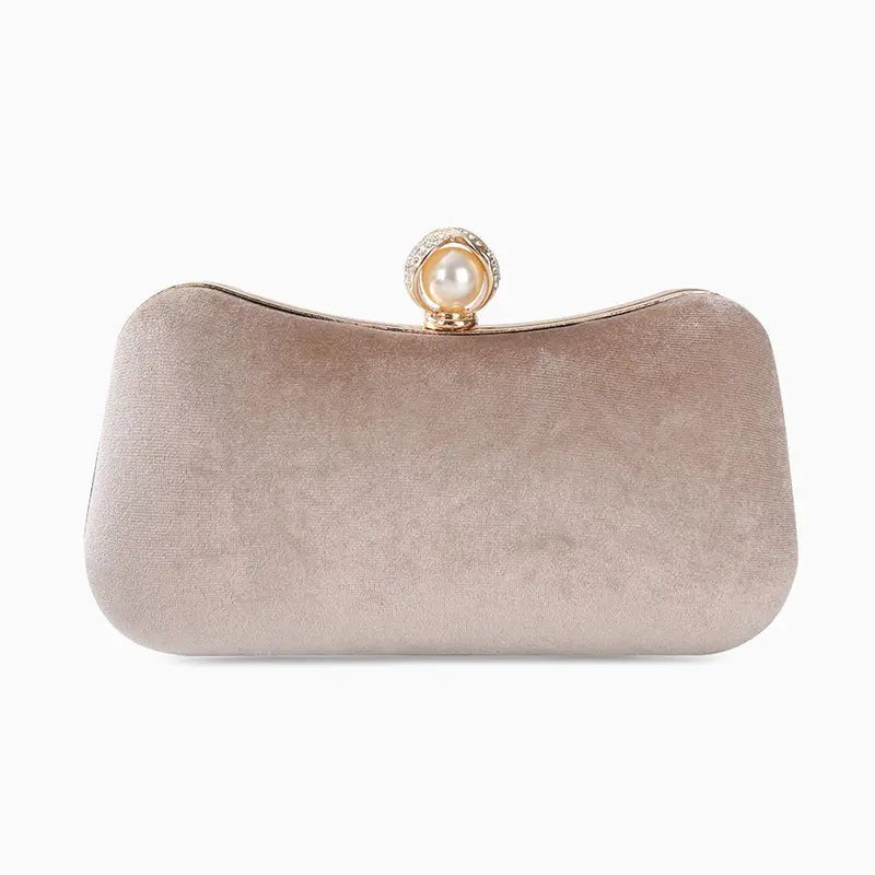 Megan Velvet Clutch Bag Aurora-Bags