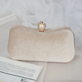 Megan Velvet Clutch Bag Aurora-Bags