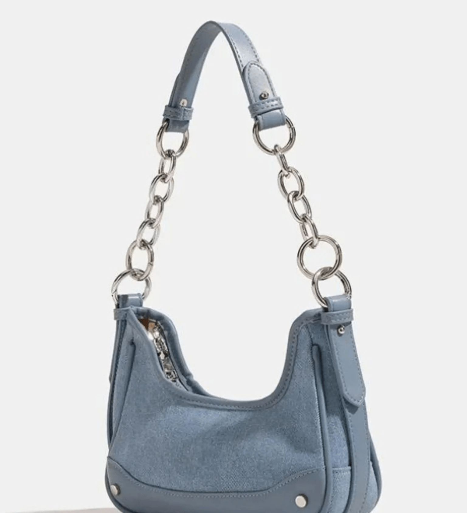 Elise | Denim Chain Shoulder Bag Aurora-Bags