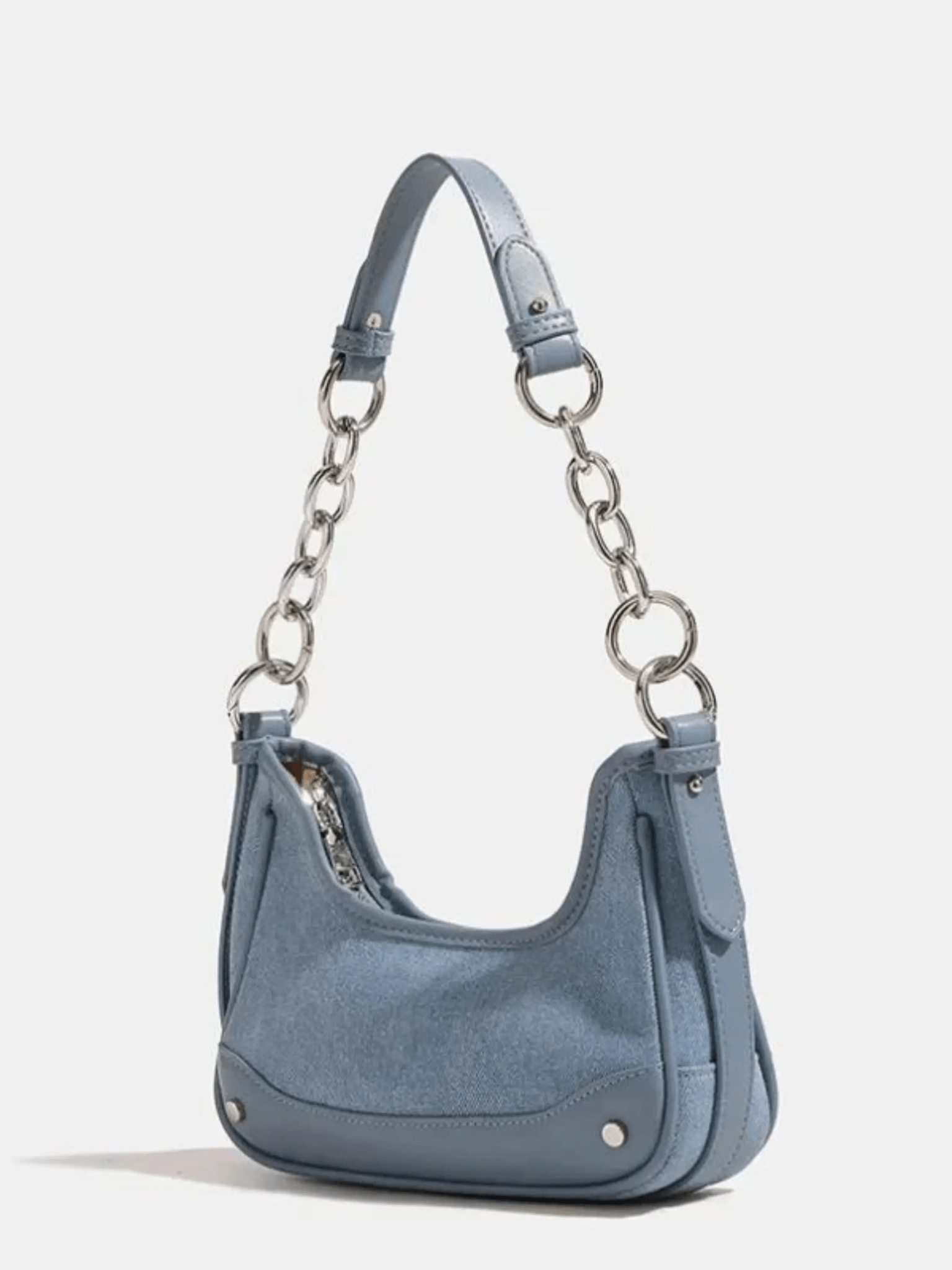 Elise | Denim Chain Shoulder Bag Aurora-Bags