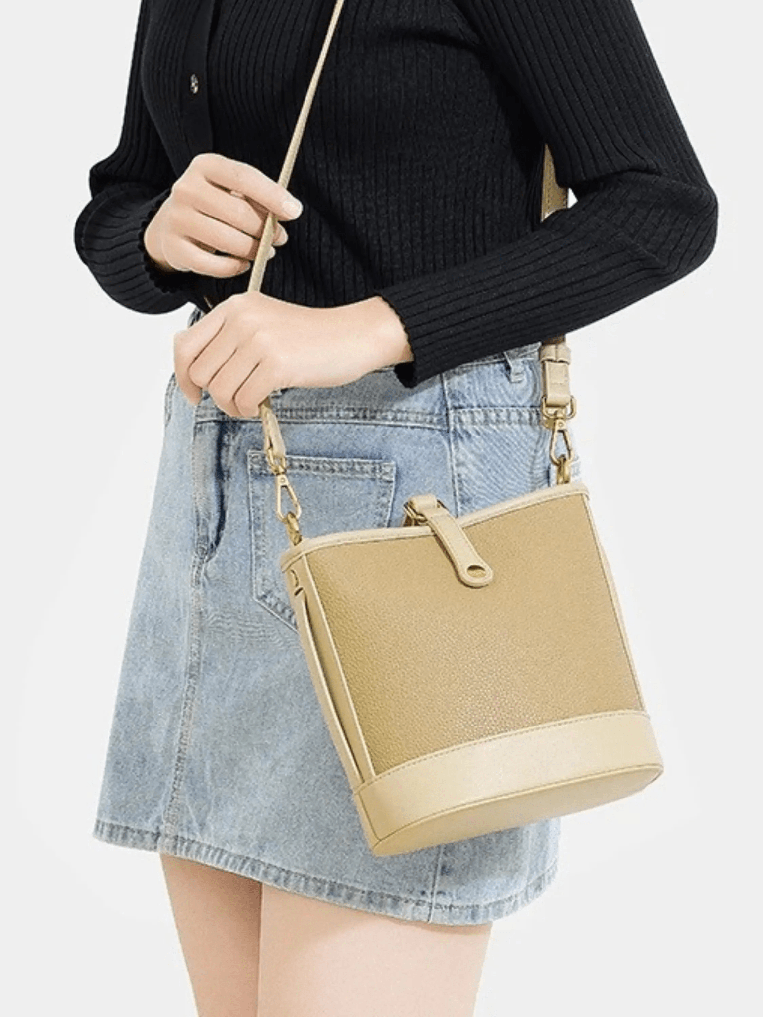 Emilia | Two-Tone Bucket Bag Aurora-Bags