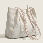 Chic Woven Pastel Tote Bag | Effortless Boho Charm Aurora-Bags