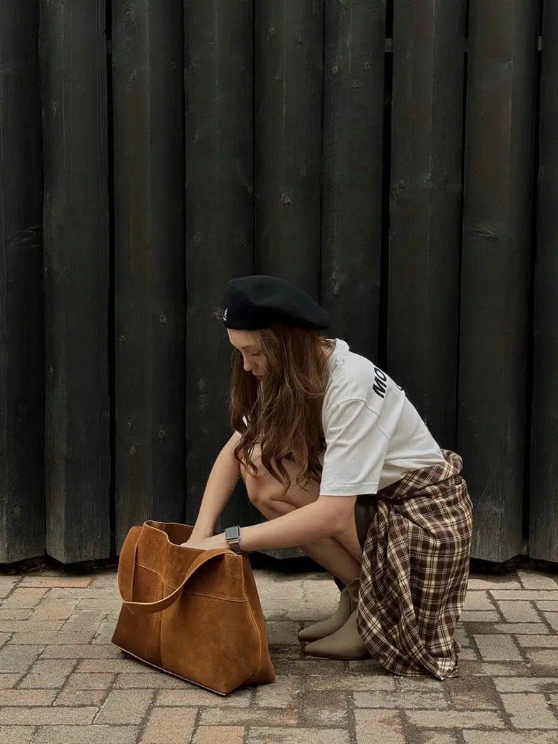 Emily | Shoulder Bag with Soft Suede Finish Feylen.com