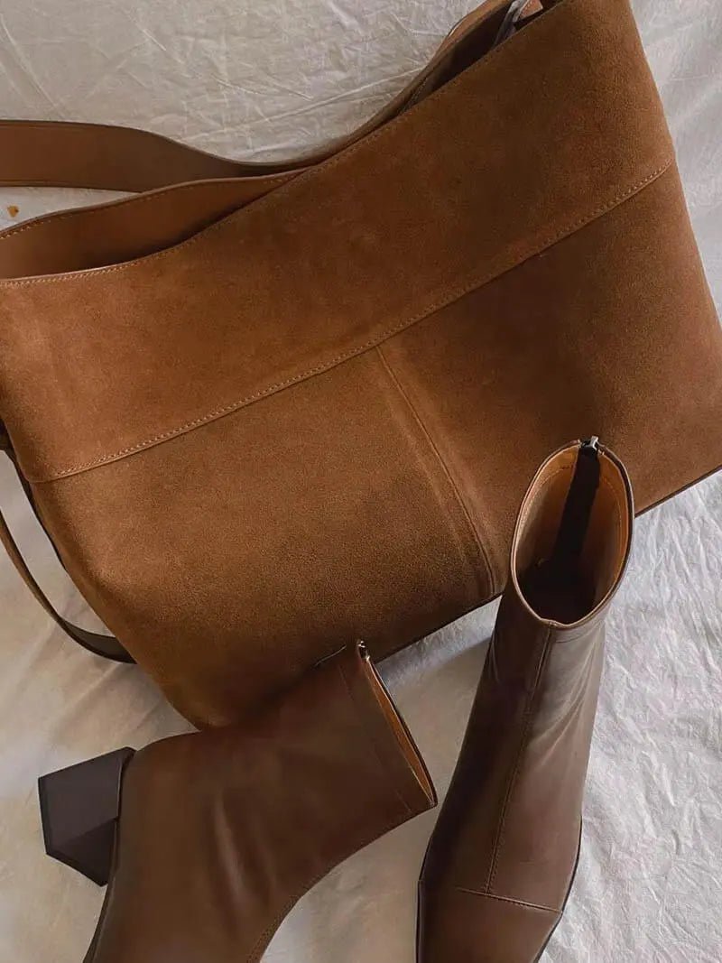 Emily | Shoulder Bag with Soft Suede Finish Feylen.com