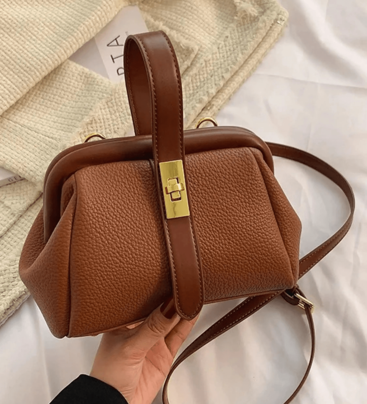 Abigail | Casual Handtas van Echt Leer met Schouderriem Aurora-Bags