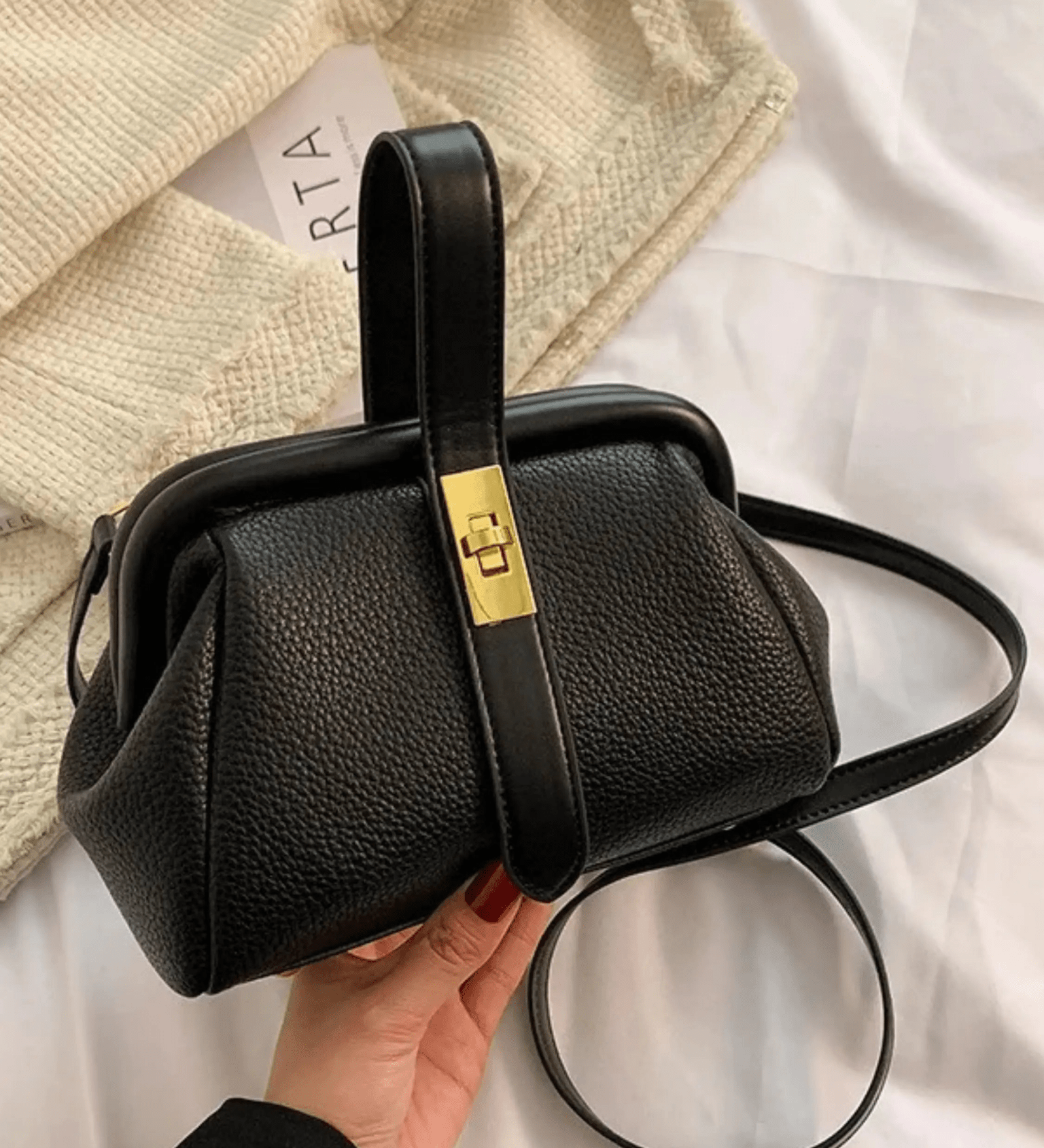 Abigail | Casual Handtas van Echt Leer met Schouderriem Aurora-Bags