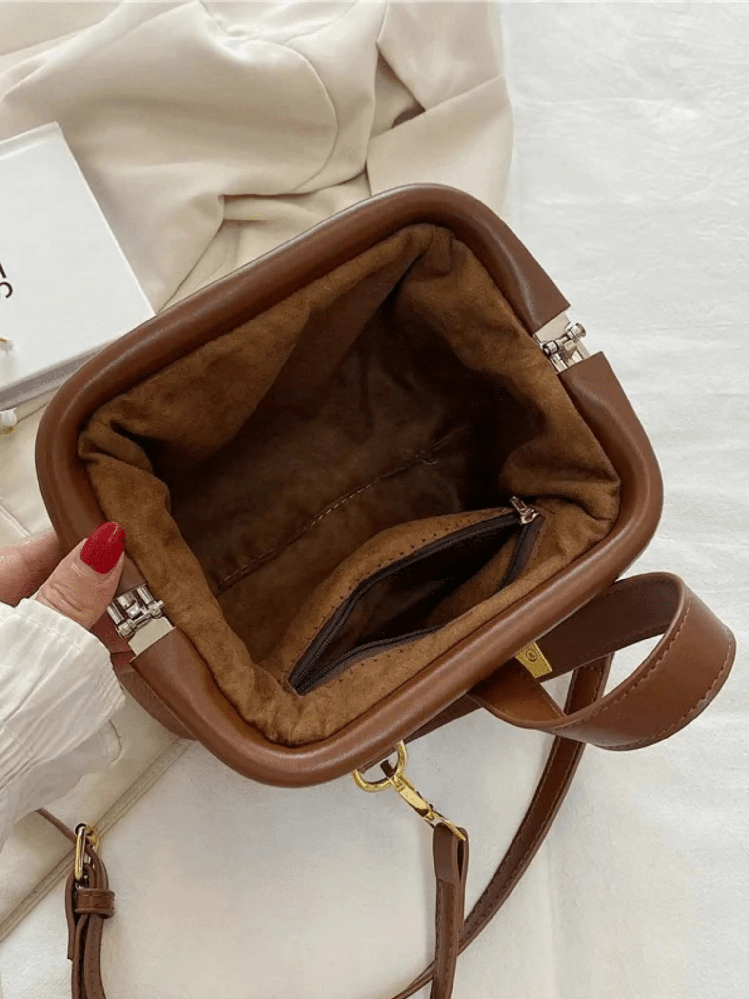 Abigail | Casual Handtas van Echt Leer met Schouderriem Aurora-Bags