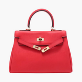 The Abby | Luxury Red Leather Handbag – Bold & Elegant