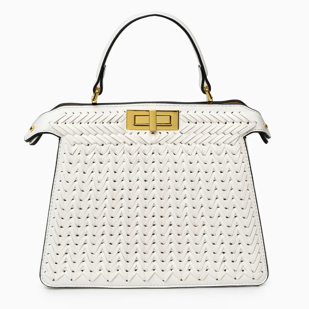 Dionne Woven Handbag Aurora-Bags