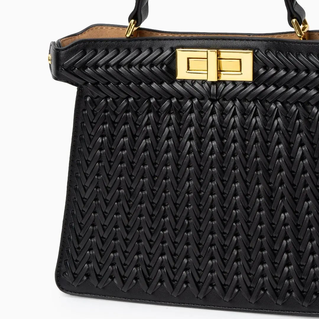 Dionne Woven Handbag Aurora-Bags