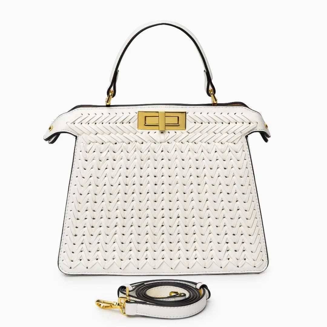 Dionne Woven Handbag Aurora-Bags