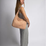 Suede Daily Leather Tote Aurora-Bags