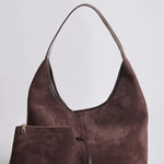 Suede Daily Leather Tote Aurora-Bags