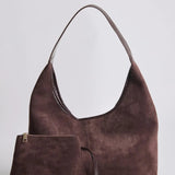 Suede Daily Leather Tote Aurora-Bags