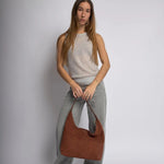 Suede Daily Leather Tote Aurora-Bags