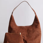 Suede Daily Leather Tote Aurora-Bags