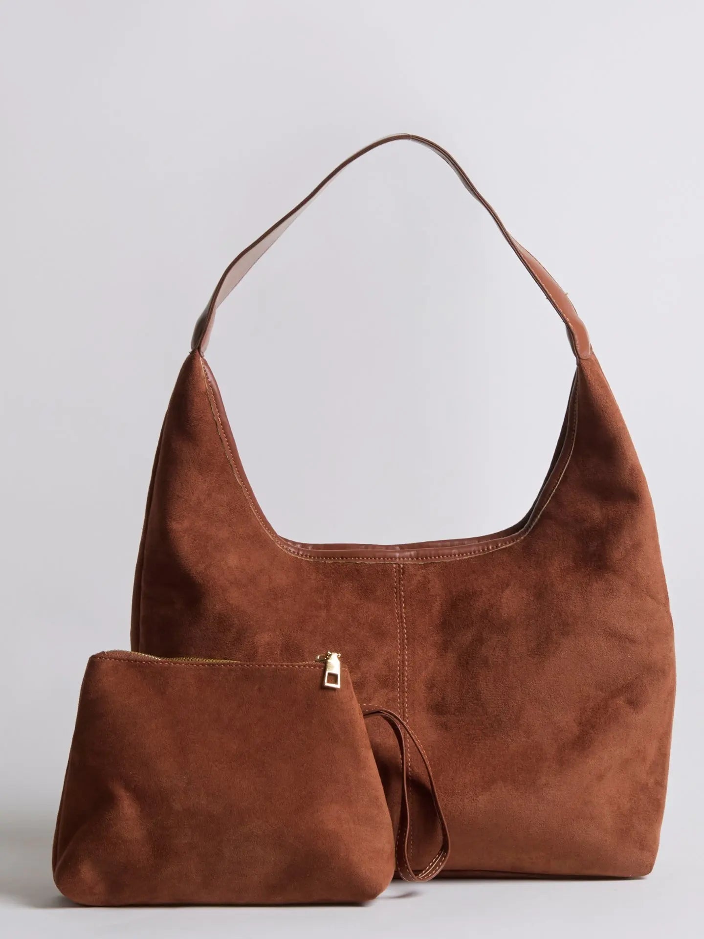 Suede Daily Leather Tote Aurora-Bags