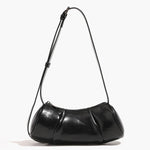 Evie | Pleated Leather Shoulder Bag - Aurora-Bags