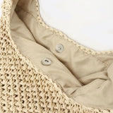 Woven Hobo Bag with Fringe Hem – Boho Shoulder Tote
