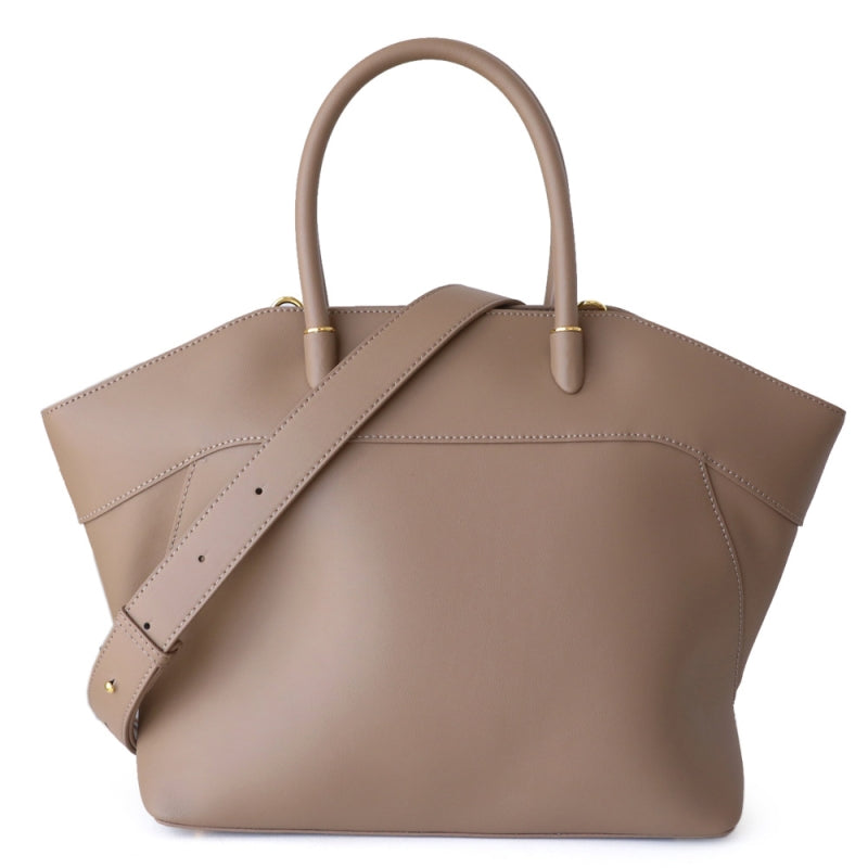 Eleanor | Ivory Leather Tote Bag – Elegant & Timeless