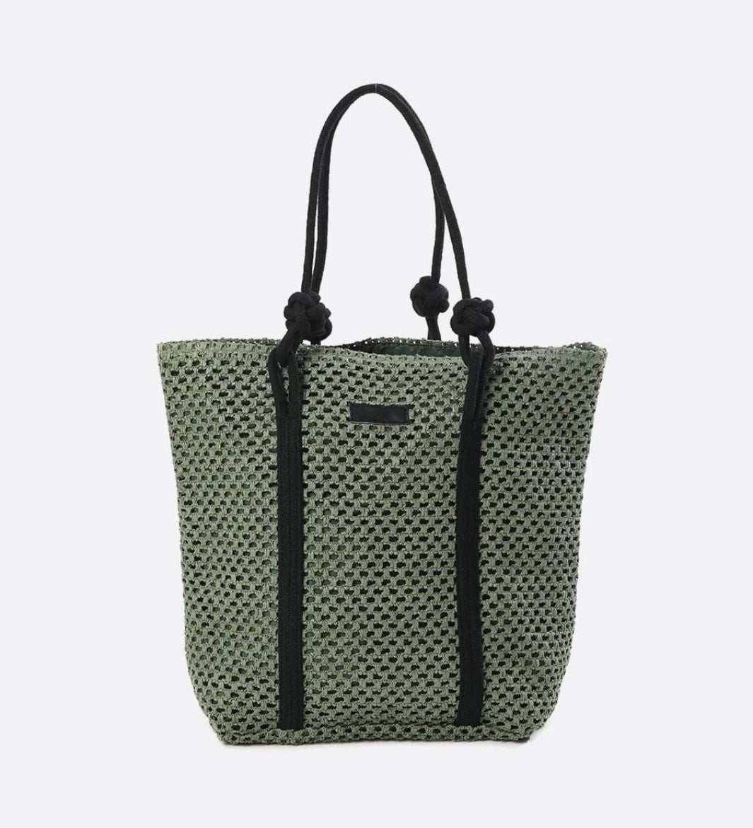 Large Woven Tote Bag with Rope Handles – Casual & Spacious Shopper