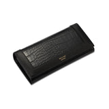 Nyxara | Red Croc-Embossed Leather Wallet – Bold & Elegant