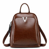 Illyria | Sleek Black Leather Backpack – Modern, Stylish & Functional