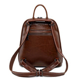 Illyria | Sleek Black Leather Backpack – Modern, Stylish & Functional