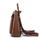 Illyria | Sleek Black Leather Backpack – Modern, Stylish & Functional