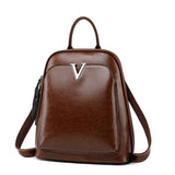 Illyria | Sleek Black Leather Backpack – Modern, Stylish & Functional