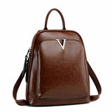 Illyria | Sleek Black Leather Backpack – Modern, Stylish & Functional
